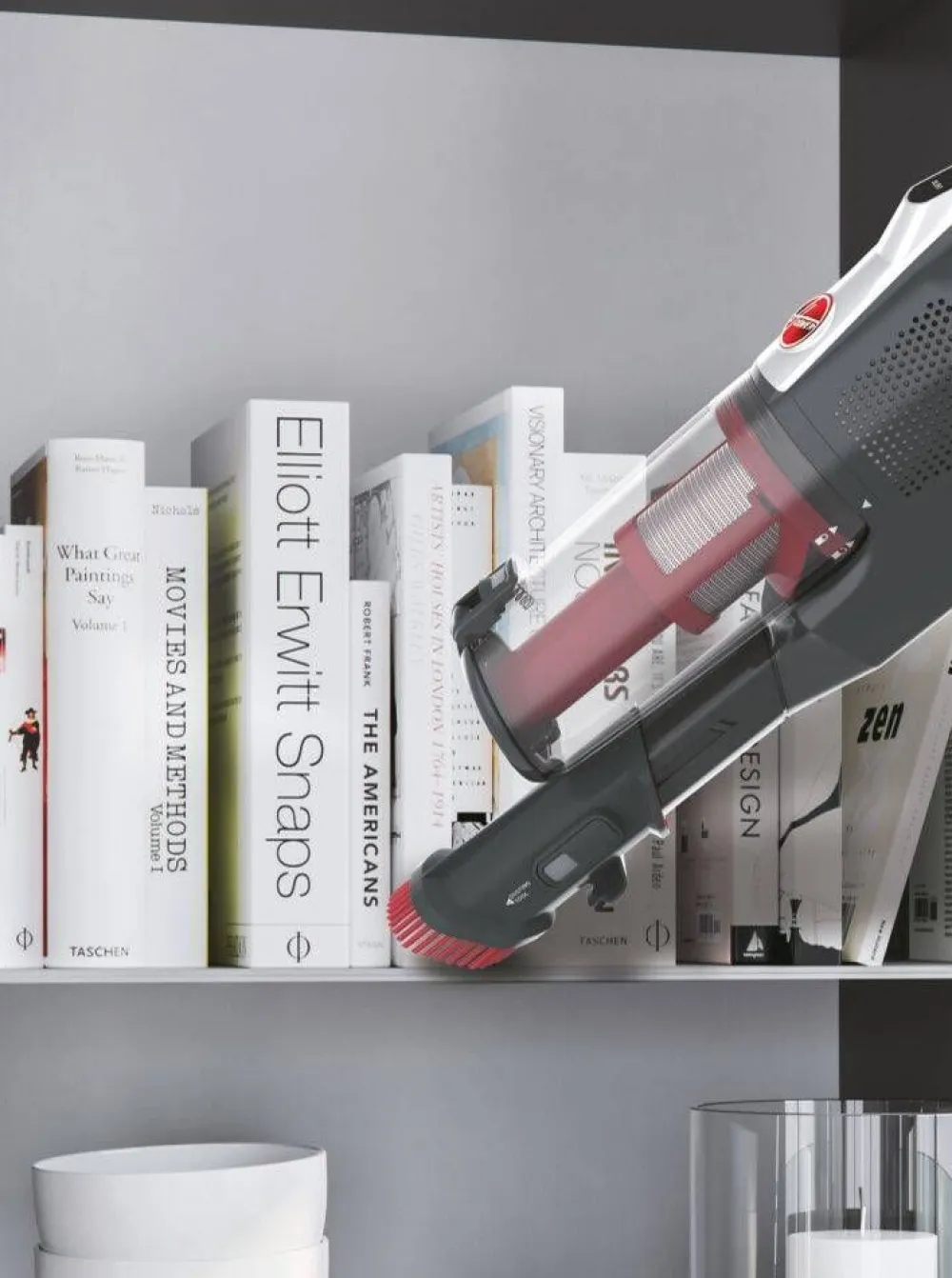 Hoover Silitys Ja Siivous|varsi-imuri Home HF522STH punainen