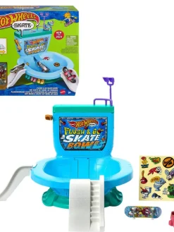 Hot Wheels Ajoneuvot Ja Radat|leikkisetti Skate Flush&Go