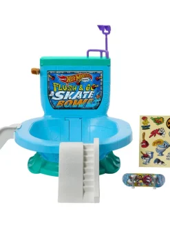 Hot Wheels Ajoneuvot Ja Radat|leikkisetti Skate Flush&Go
