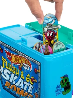 Hot Wheels Ajoneuvot Ja Radat|leikkisetti Skate Flush&Go