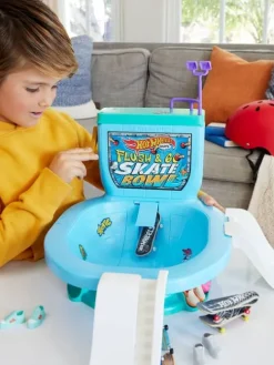 Hot Wheels Ajoneuvot Ja Radat|leikkisetti Skate Flush&Go