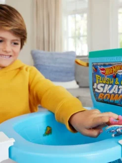 Hot Wheels Ajoneuvot Ja Radat|leikkisetti Skate Flush&Go
