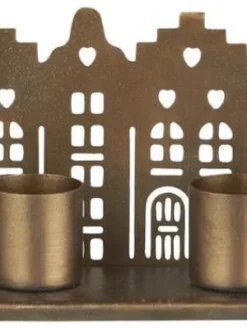 IB Laursen Lyhdyt Ja Kynttilänjalat|kynttilänjalat talot 4 x 2,2 cm