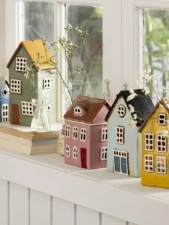 IB Laursen Lyhdyt Ja Kynttilänjalat|talolyhty Nyhavn keltainen