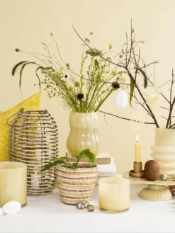 tyynynpäällinen Andrea keltainen kukat valkoinen><noscript><img width=