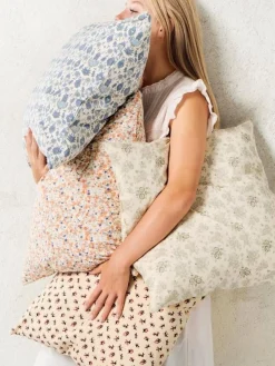 tyynynpäällinen Anette kukat oranssi/sininen><noscript><img width=