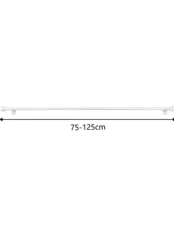 Ihanin Verhot Ja Verhotarvikkeet|verhotanko Cafe 75-125 cm valkoinen