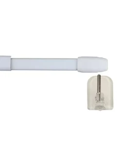 Ihanin Verhot Ja Verhotarvikkeet|verhotanko Cafe-mini 75-125 cm valkoinen