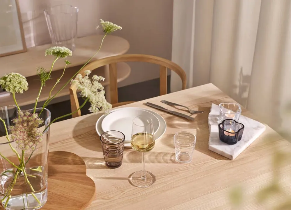 Iittala Astiat|Aino Aalto Juomalasi 22 cl pellava 2 kpl