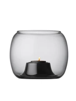Lyhdyt Ja Kynttilänjalat|Iittala Kaasa Kynttilälyhty 141x115 mm harmaa