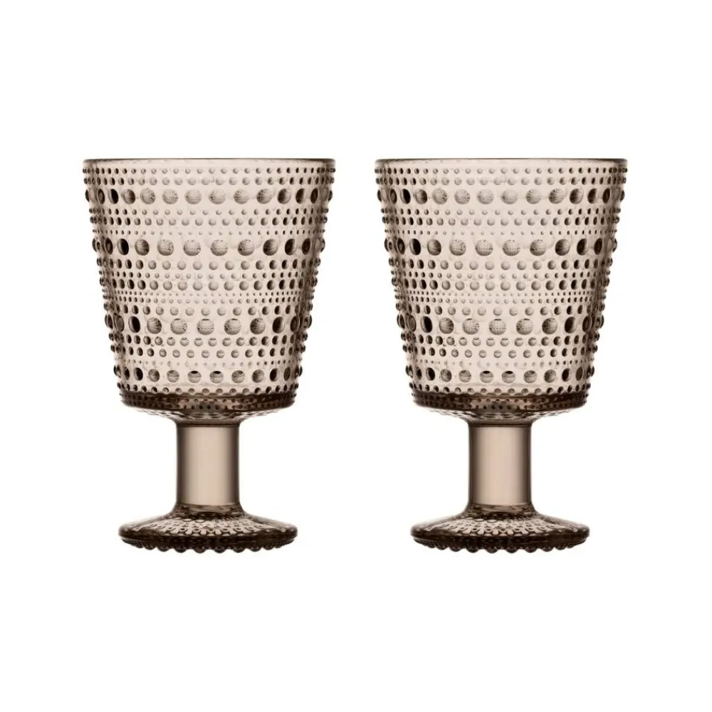 Kastehelmi Juomalasi 26 cl pellava 2kpl>Iittala New