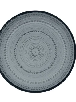 Kastehelmi lautanen 248 mm tummanharmaa>Iittala