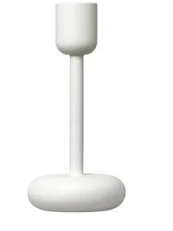 Iittala Lyhdyt Ja Kynttilänjalat|Nappula Kynttilänjalka 183 mm valkoinen