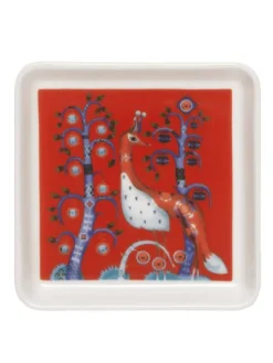 Taika lautanen Taika neliö 12x12 cm punainen>Iittala New