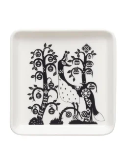 Iittala Astiat|Taika lautanen Taika neliö 12x12 cm musta