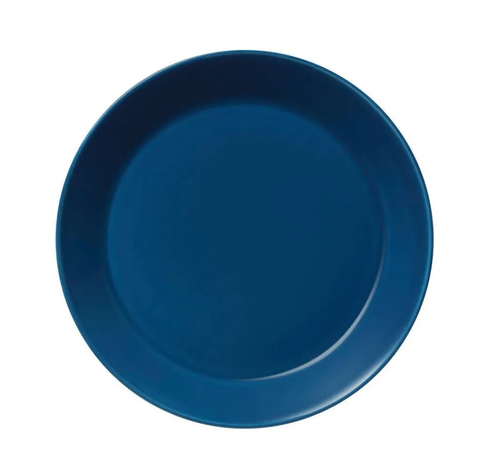 Teema vintage sininen lautanen 21 cm>Iittala Hot