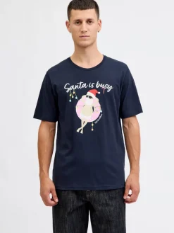 Jack & Jones T-Paidat|t-paita Jjchritmas White