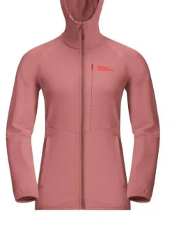 Jack Wolfskin Fleecet, Colleget Ja Hupparit|fleece Kolbenberg hooded fz W J0127 Mineral red