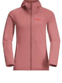 Jack Wolfskin Fleecet, Colleget Ja Hupparit|fleece Kolbenberg hooded fz W J0127 Mineral red