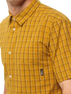 Jack Wolfskin Paidat Ja Neuleet|ruutupaita Hot Springs M 8974 Curry check