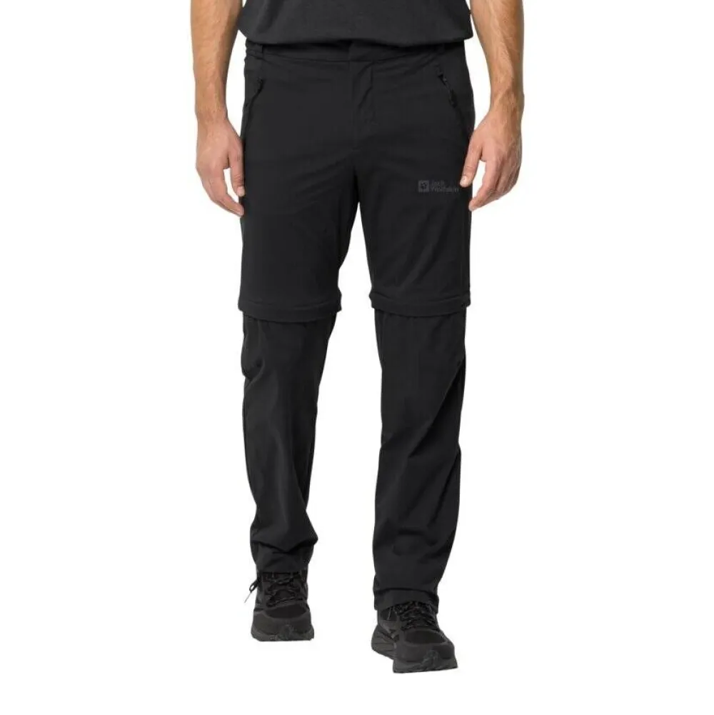 Jack Wolfskin Housut|softshell-housut Glastal zip off pants 6000 Black