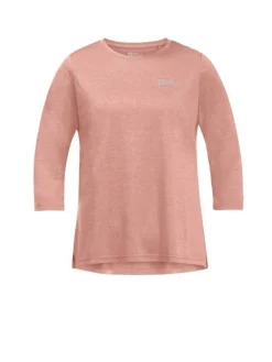 Jack Wolfskin Paidat, Neuleet Ja Topit|t-paita 3/4 Crosstrail W 2919 Rose dawn
