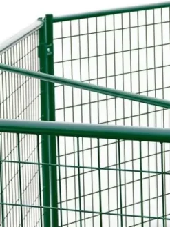 Ju00e4mpti Koirat|Jämpti kulmatuki Pro-tarhaan maalattu valkoinen