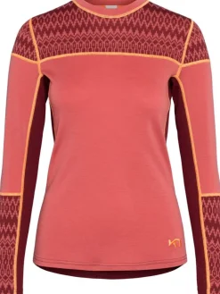 Kari Traa Asusteet|paita Sara wool ls Garne basic pink