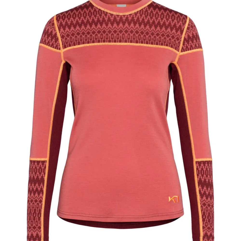 Kari Traa Asusteet|paita Sara wool ls Garne basic pink