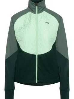 Kari Traa Treenivaatteet|takki Louise Hybrid jacket Pine Dark green