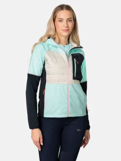 Kari Traa Treenivaatteet|takki Nia Wave Bright turquoise