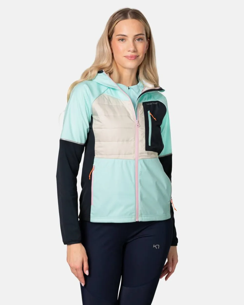 Kari Traa Treenivaatteet|takki Nia Wave Bright turquoise