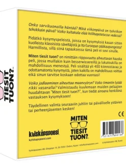 Kylsku00e5pspoesi Pelit Ja Palapelit|Kylskåpspoesi kysymyspeli Miten Tiesit Tuon