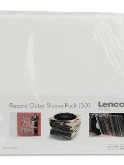 Lenco Äänentoisto|vinyylilevyjen kansien suojakalvo 50 kpl TTA-50SL