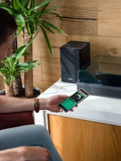 Lenco Äänentoisto|vinyylilevysoitin + kaiuttimet LS-300  musta