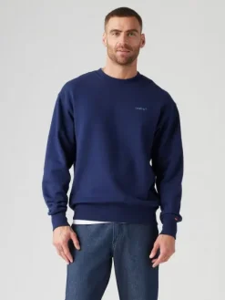 Levi's Colleget|college 0002 Authentic Crew 0002 Sargasso Sea Garment Dye