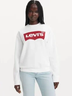 Levi's Trikoopaidat Ja Colleget|collegepaita Everyday Crew Batwing White 0025 Batwing white