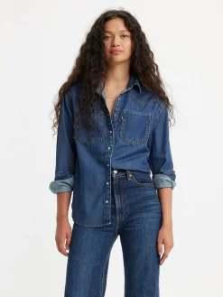 Levi's Puserot|farkkupusero 0007 Teodora Western Shirt 0007 Sininen Air Space 5