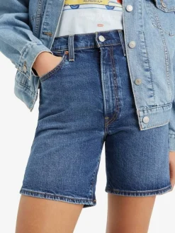 Levi's Shortsit Ja Caprit|farkkushortsit Ribcage Bermuda Short 0001 Basic farkkusininen