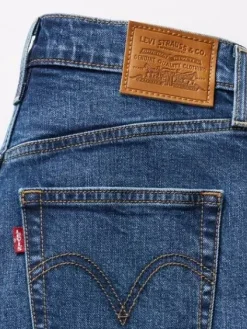 Levi's Shortsit Ja Caprit|farkkushortsit Ribcage Bermuda Short 0001 Basic farkkusininen