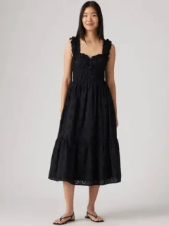 Levi's Vapaa-Ajan Mekot|mekko Amaya Tiered Maxi Dress 0000 Musta