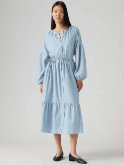 Levi's Vapaa-Ajan Mekot|mekko Jolene Ls Maxi 0001 Sininen