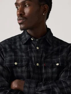 Levi's Kauluspaidat|samettipaita Jackson Worker Corduroy Overshirt 0280 Huxley Plaid Jet Black