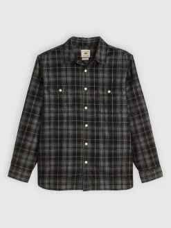Levi's Kauluspaidat|samettipaita Jackson Worker Corduroy Overshirt 0280 Huxley Plaid Jet Black