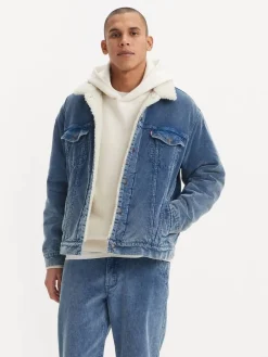 Levi's Talvitakit|takki Relaxed Fit Sherpa Trkr 0016 Blue Spring Cord Trucker