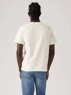 Levi's T-Paidat|t-paita Graphic Crewneck Tee 1811 Batwing Bandana Fill Three Egret