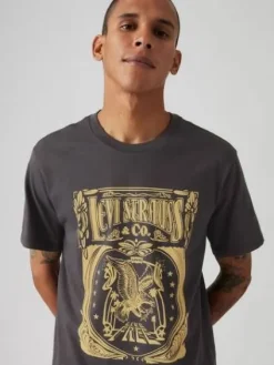 Levi's T-Paidat|t-paita Graphic Crewneck Tee 1854 Brin Music Inspired Phantom