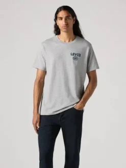 Levi's T-Paidat|t-paita Graphic Crewneck Tee 1806 Midtone Heather Grey