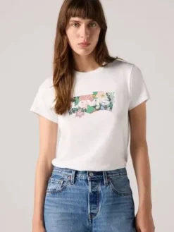 Levi's Trikoopaidat Ja Colleget|T-paita Perfect tee 2931 Valkoinen Dahlia
