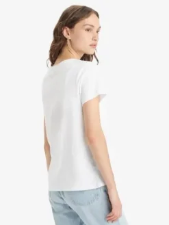 Levi's Trikoopaidat Ja Colleget|t-paita Perfect V-neck 0002 White